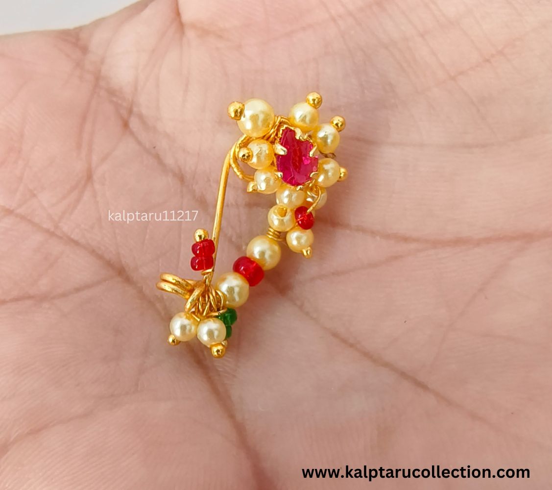 Goldplated Pearl Nath
