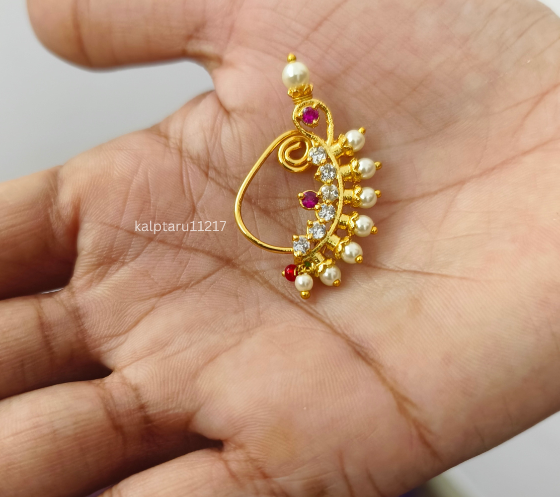 Goldplated Pearl Nath