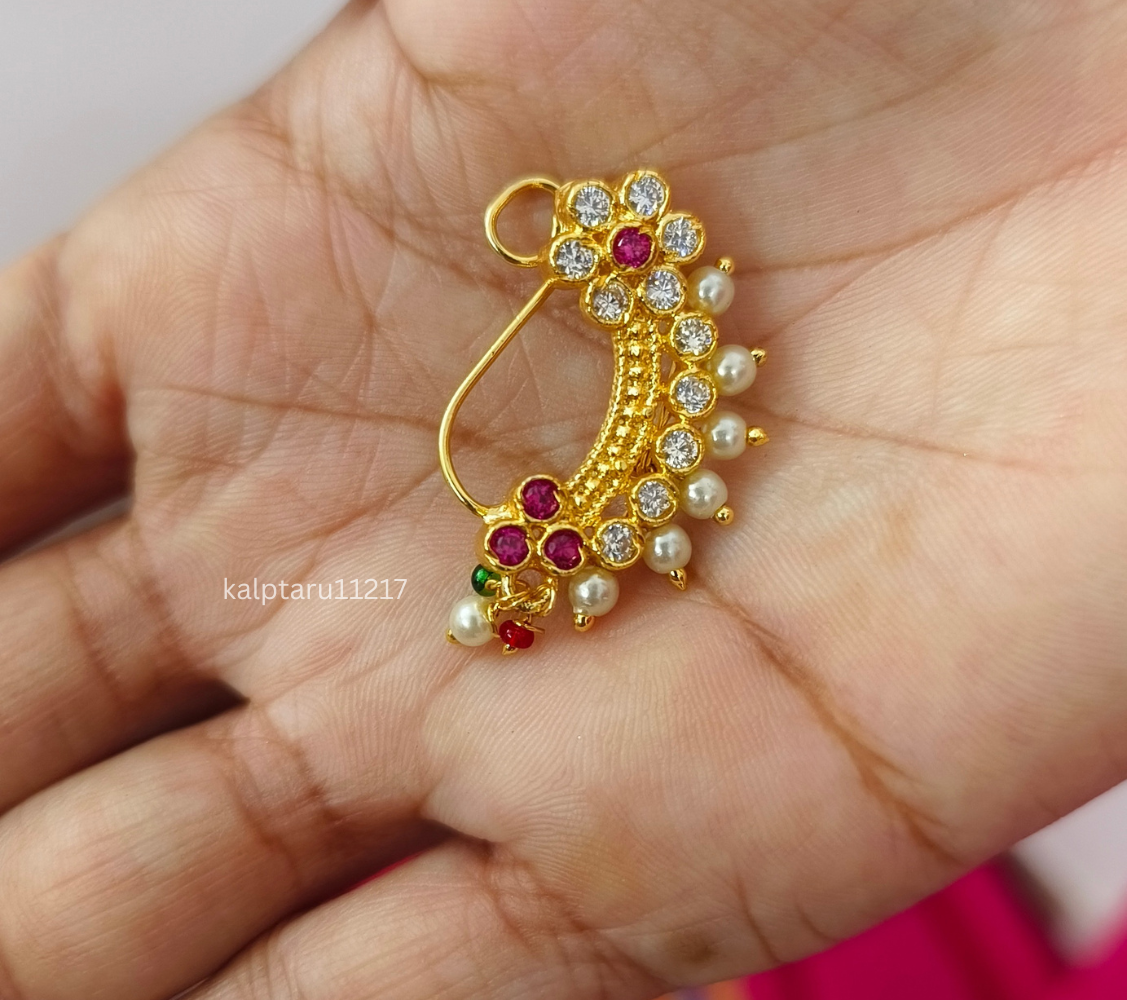 Goldplated Pearl Nath