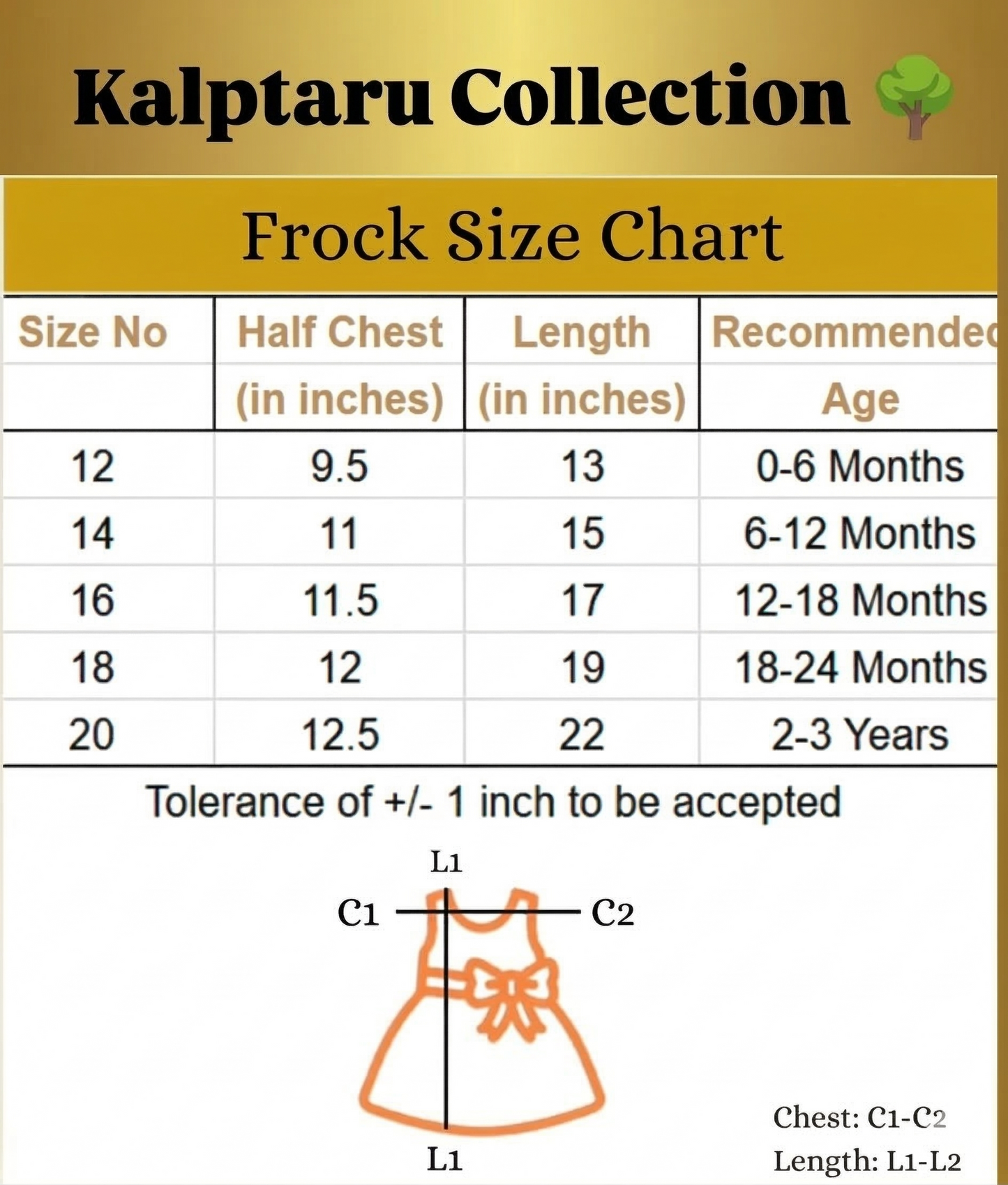 Customized Frock - Naming Ceremony