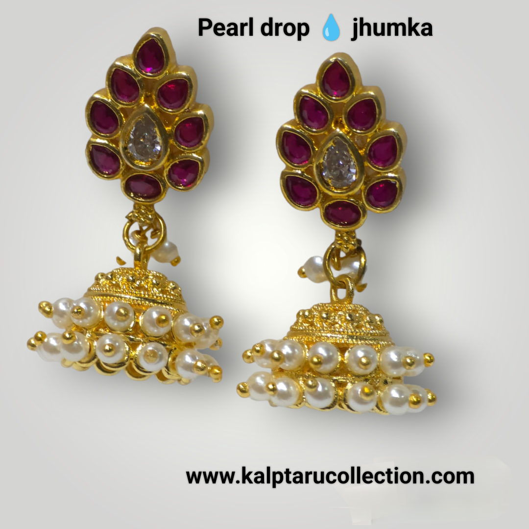 Pearl drop jhumka | Kalptaru Collection | kalptaru11217