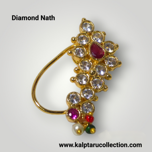 Goldplated Diamond Nath | Kalptaru Collection | Kalptaru11217
