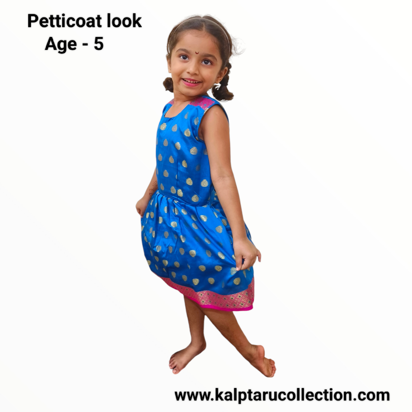 Ethnic Wear for Girls|Maharashtrian Traditional Kids Dress-Kalptaru1121