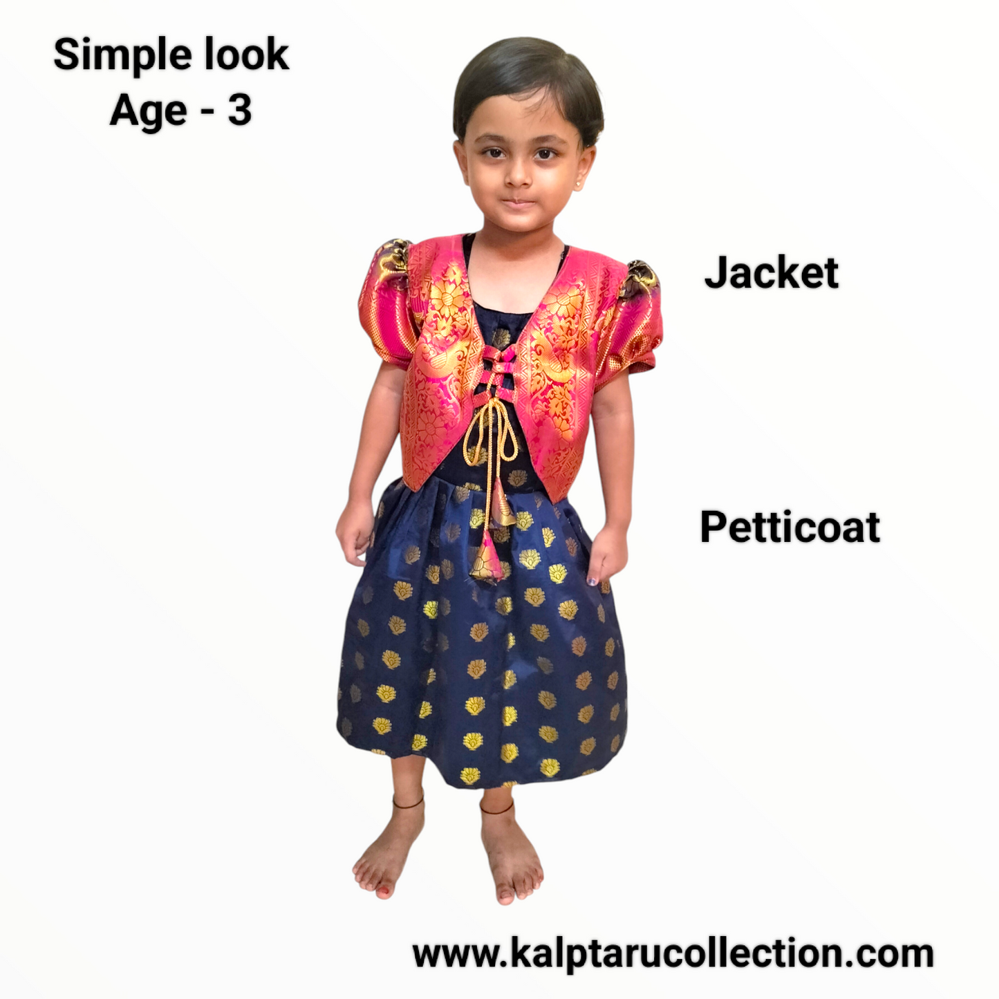 Parkar Polka for Girls|Ethnic & Traditional Kids Wear-Kalptaru11217