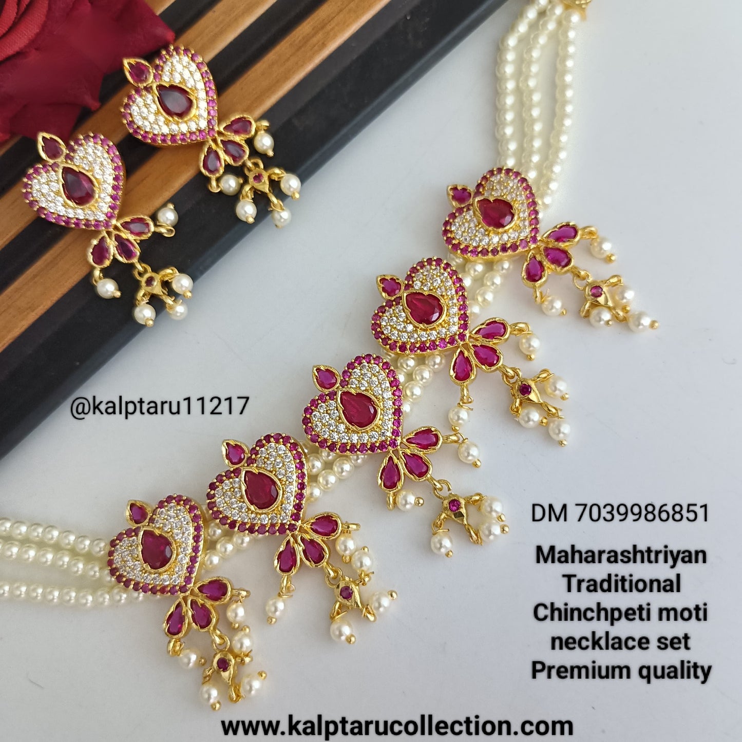 Heart shape chinchpeti set
