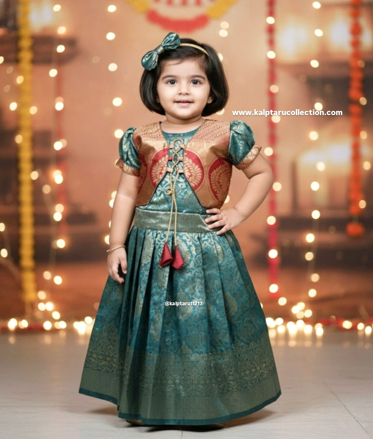 Ethnic Dress for Baby Girls|Parkar Polka Dress-Kalptaru11217 – Kalptaru  Collection