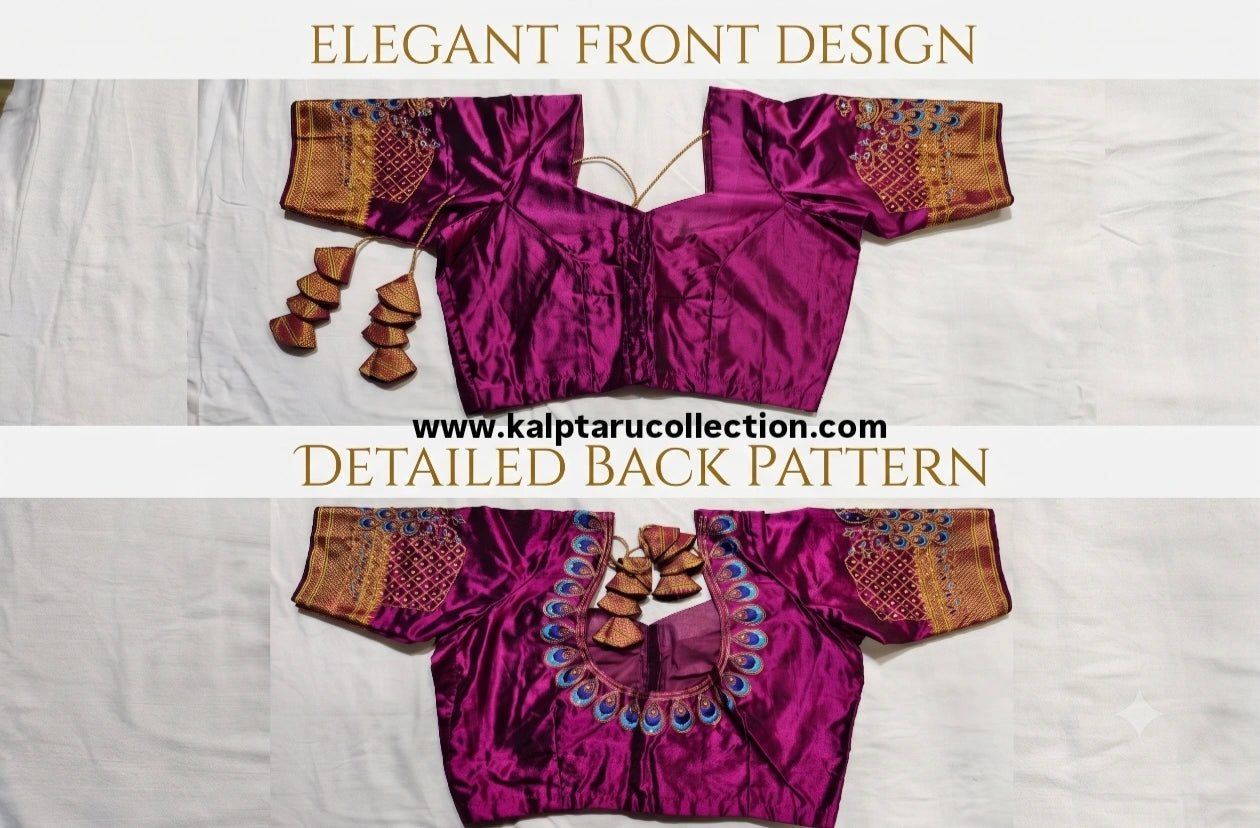 Buy Paithani Festival Family Combo Dress Online | Custom Stitched Blouse | Kalptaru Collection