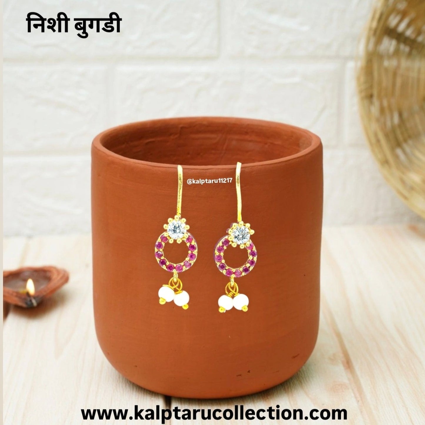 Kalptaru Collection Bugadi earrings for cultural events