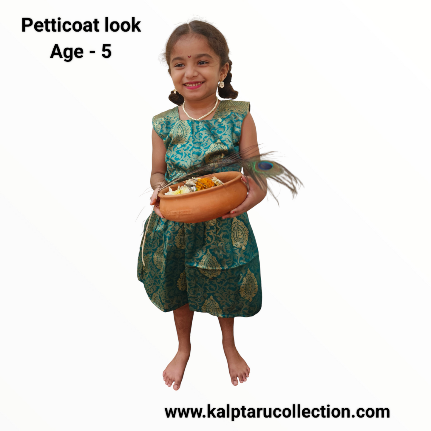 Ethnic Dress for Baby Girls|Parkar Polka Dress-Kalptaru11217