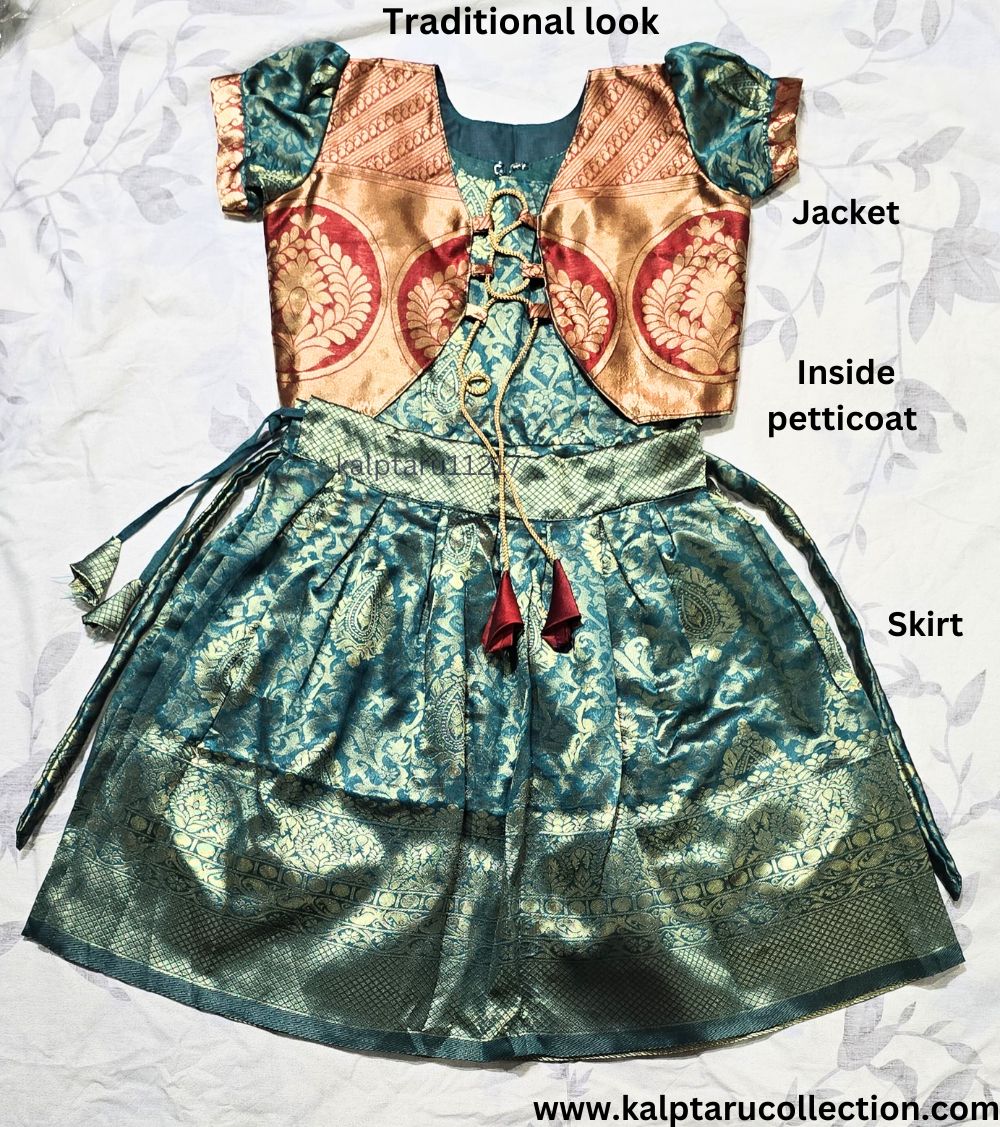 Ethnic Dress for Baby Girls|Parkar Polka Dress-Kalptaru11217