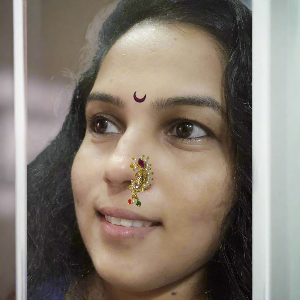 Goldplated Nath | Kalptaru Collection | kalptaru11217