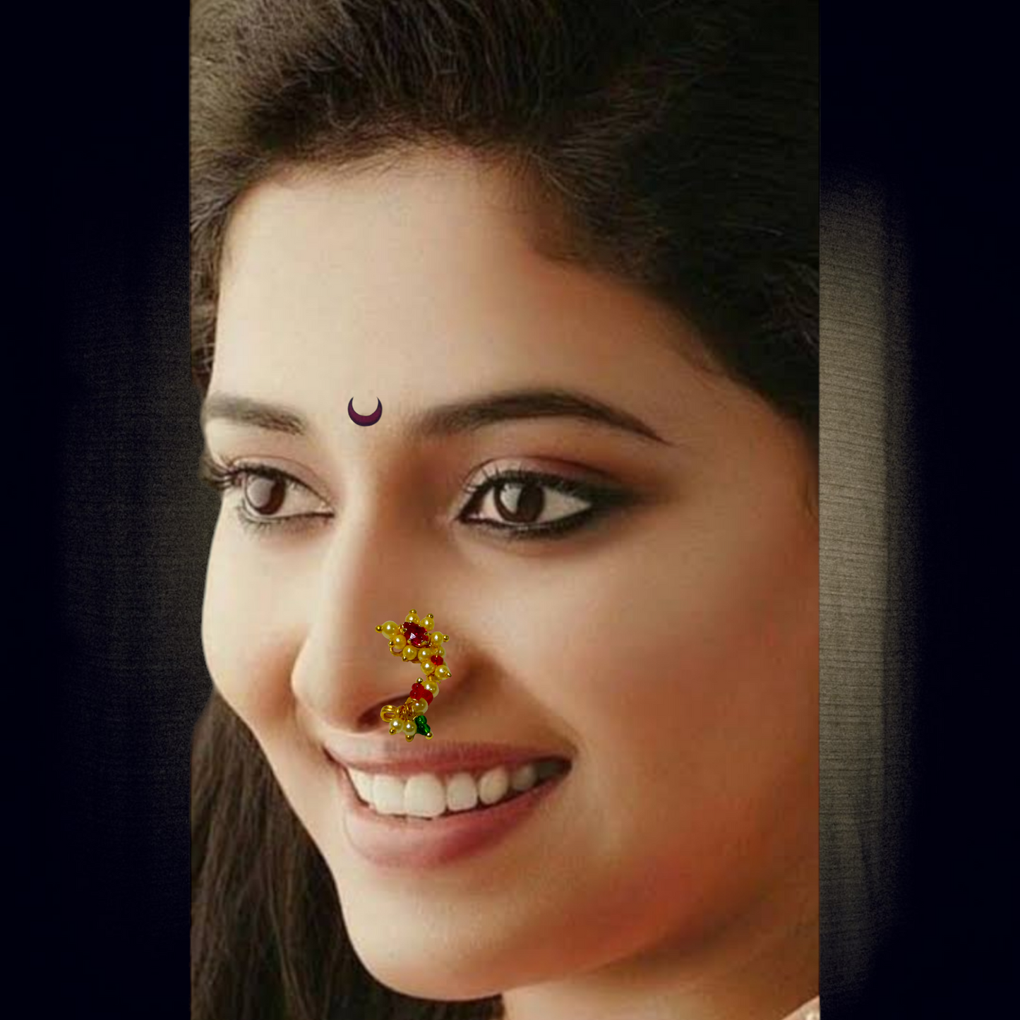 Goldplated Pearl Nath | Kalptaru Collection | kalptaru11217
