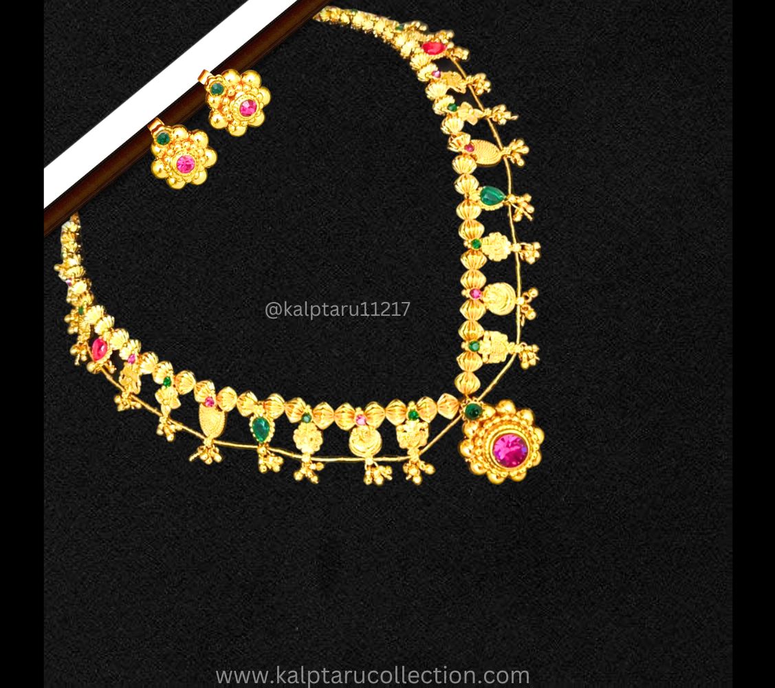 Kolhapuri Saaj Online|Kolhapuri Saaj Jewellery Set-Kalptaru11217