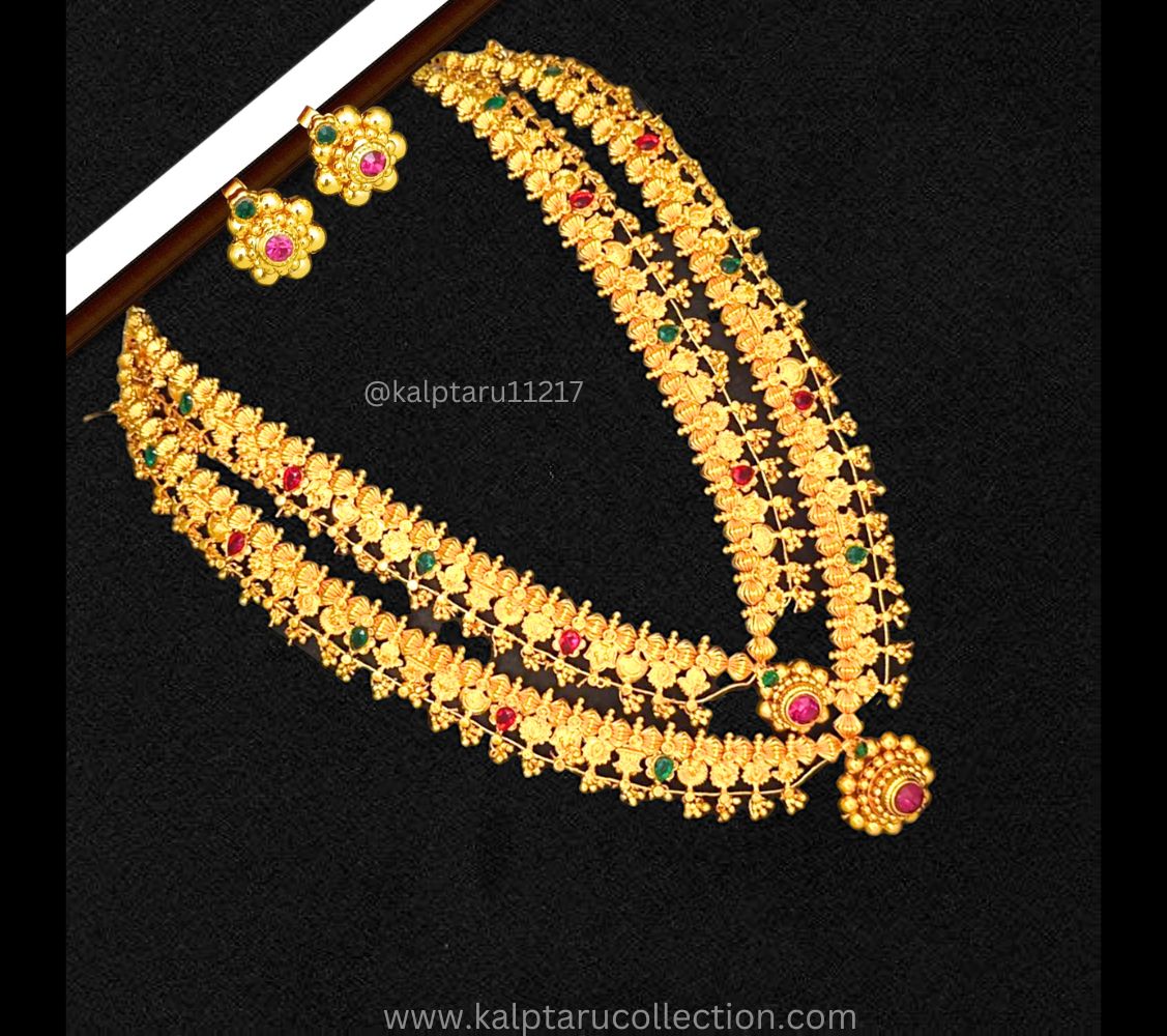 Mharashtrian jewellery kolhapuri saaj Set for bride-women at best price.