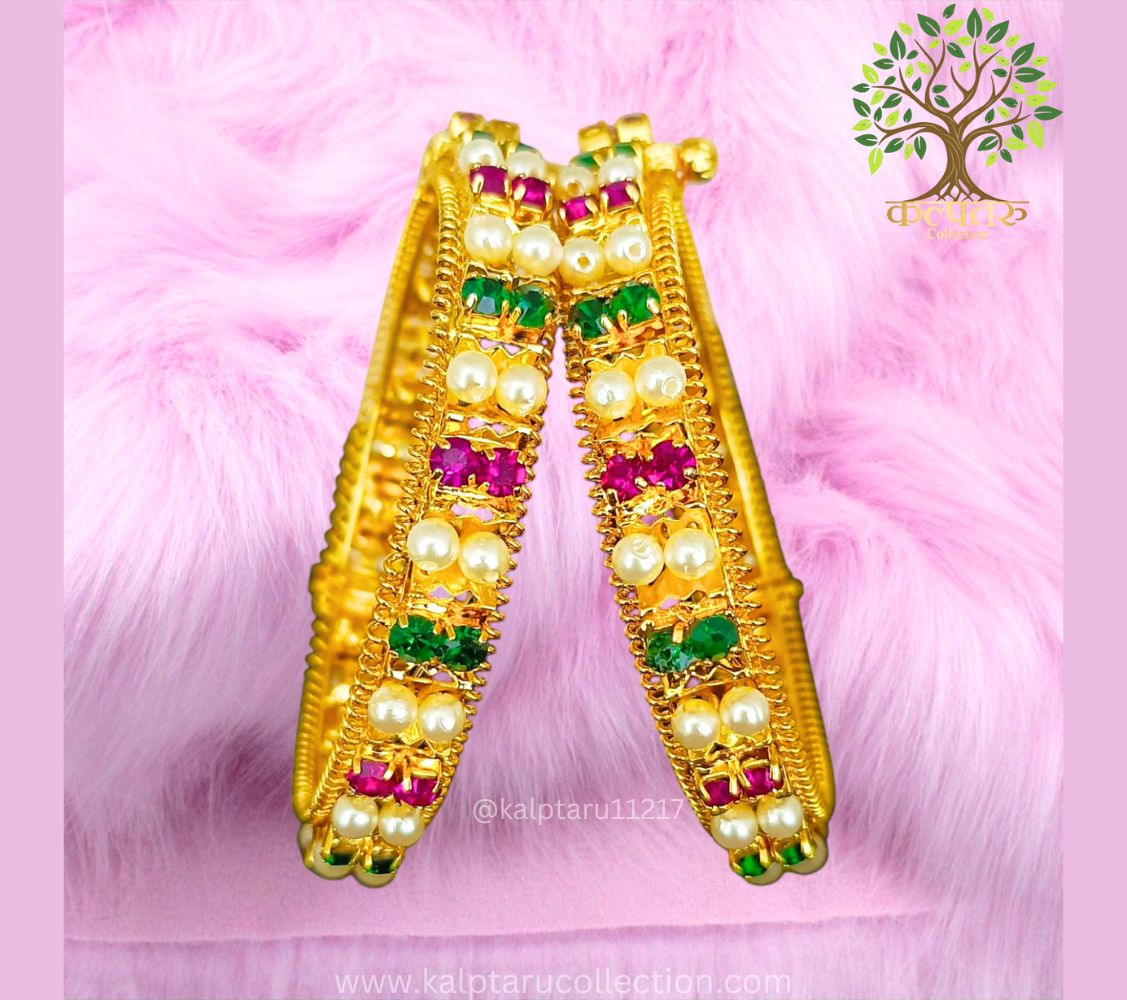 Traditional pearl bangles for women with festive look – Kalptaru