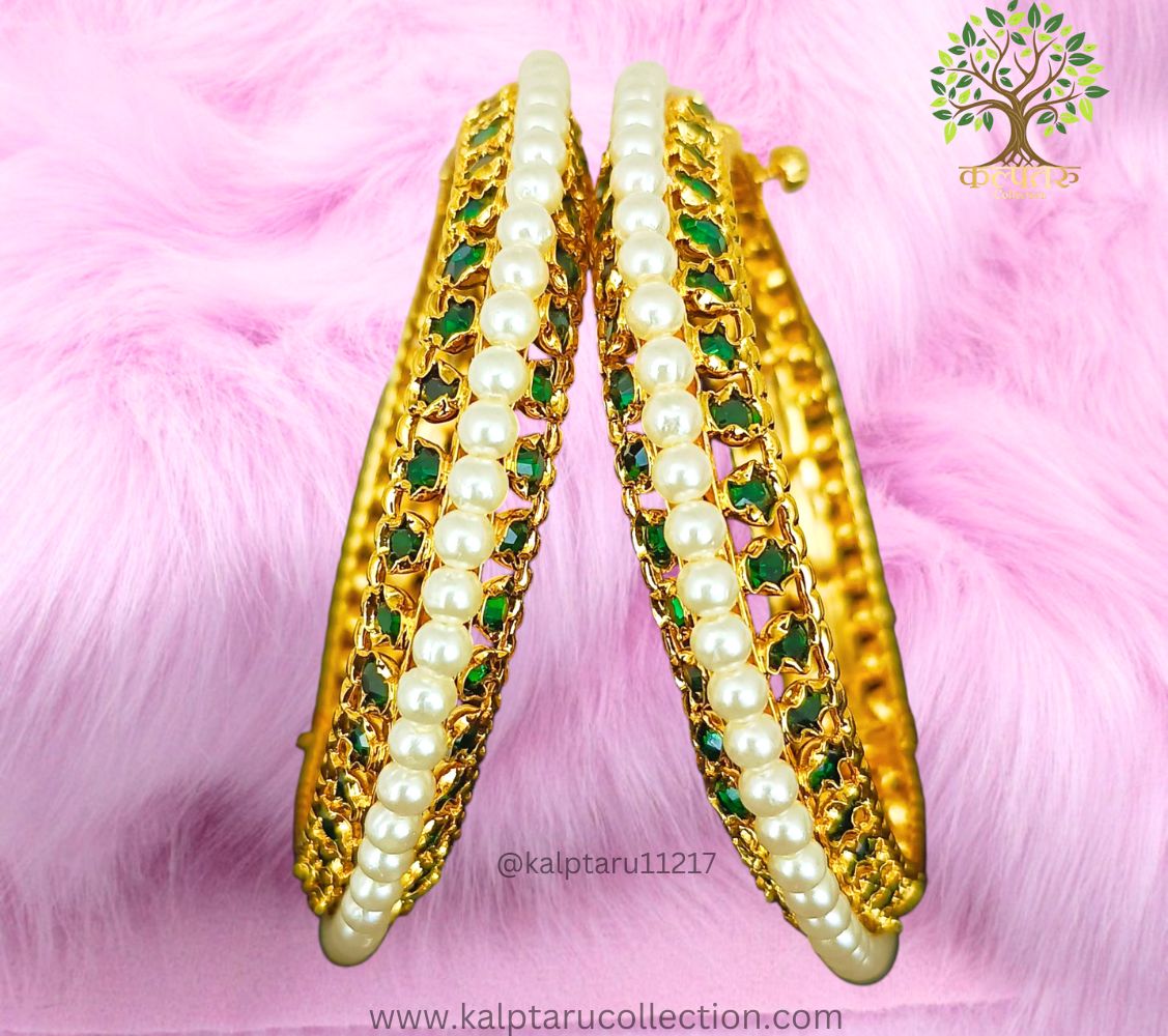 Buy Maharashtrian traditional moti bangles & tode online from Kalptaru Collection