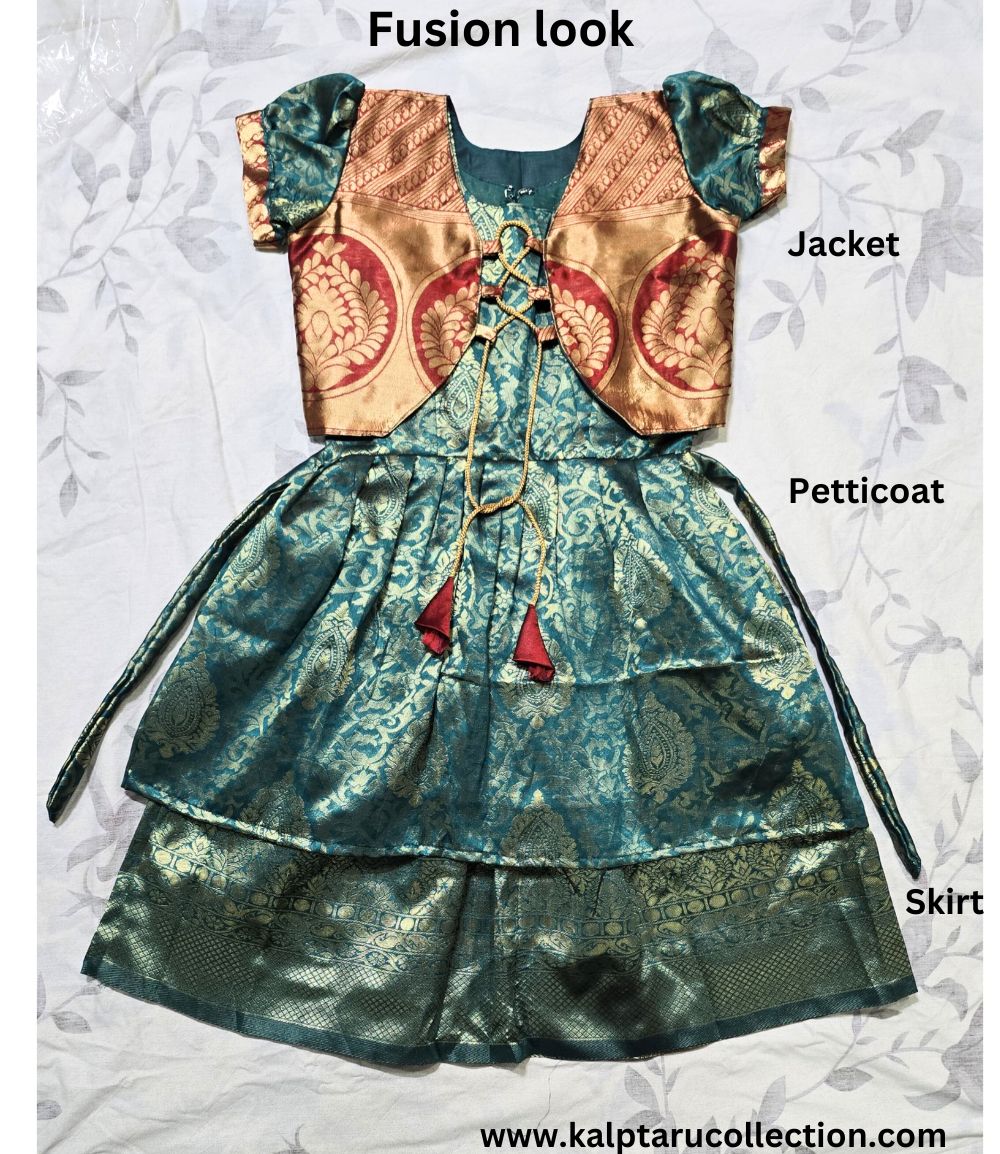 Ethnic Dress for Baby Girls|Parkar Polka Dress-Kalptaru11217
