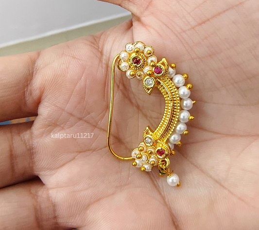 Goldplated Pearl Nath