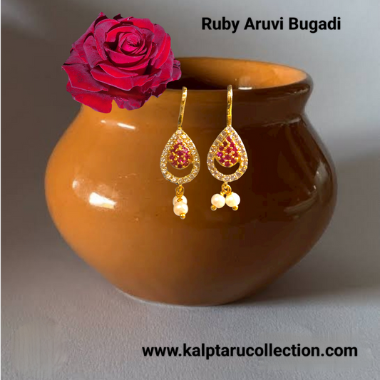 Ruby Aruvi Bugadi | Kalptaru Collection | kalptaru11217