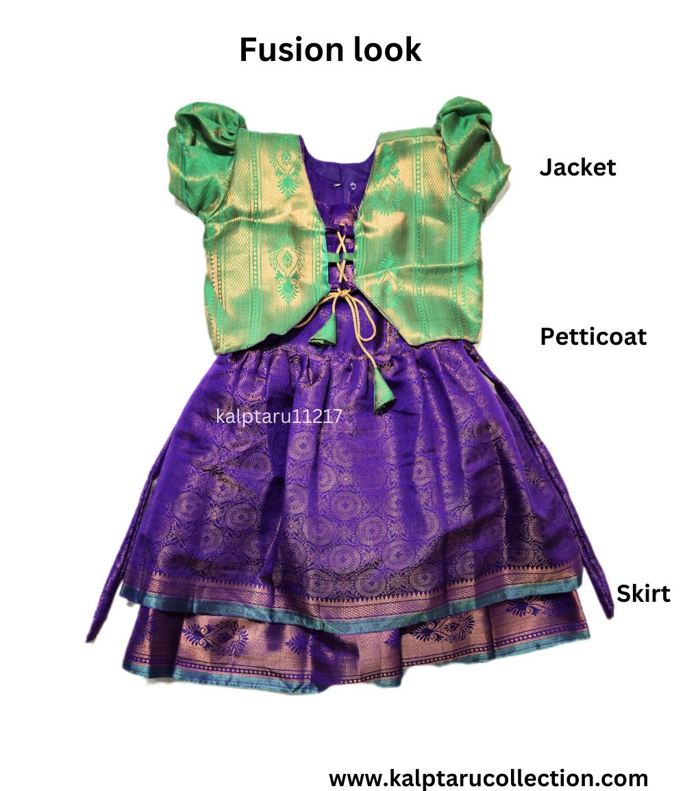 Skirt Top Set for Kids | Traditional Dress for Girls - Kalptaru11217