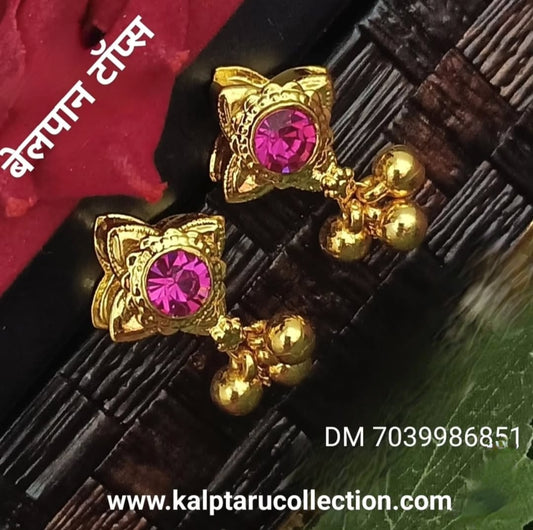Traditional Kolhapuri Belpan earrings for women – festive wear - Kalptaru Collection