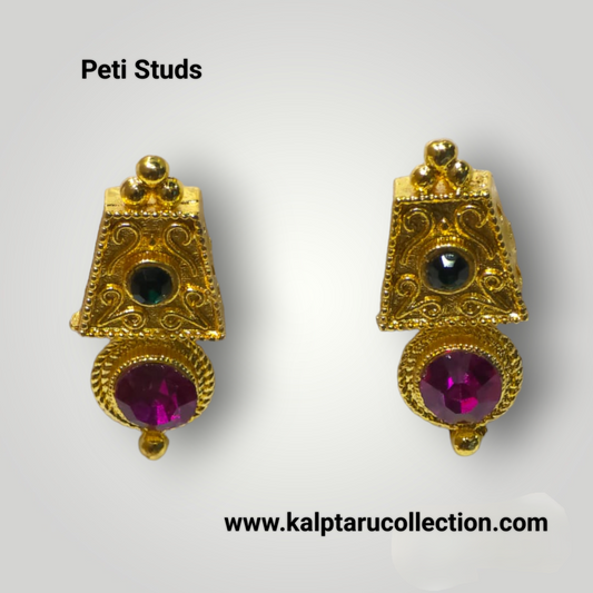 Goldplated Peti studs | Kalptaru Collection | kalptaru11217