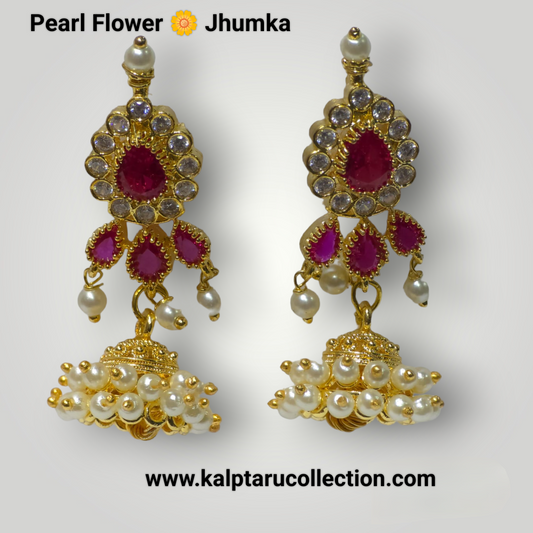 Pearl flower jhumka | Kalptaru Collection | kalptaru11217