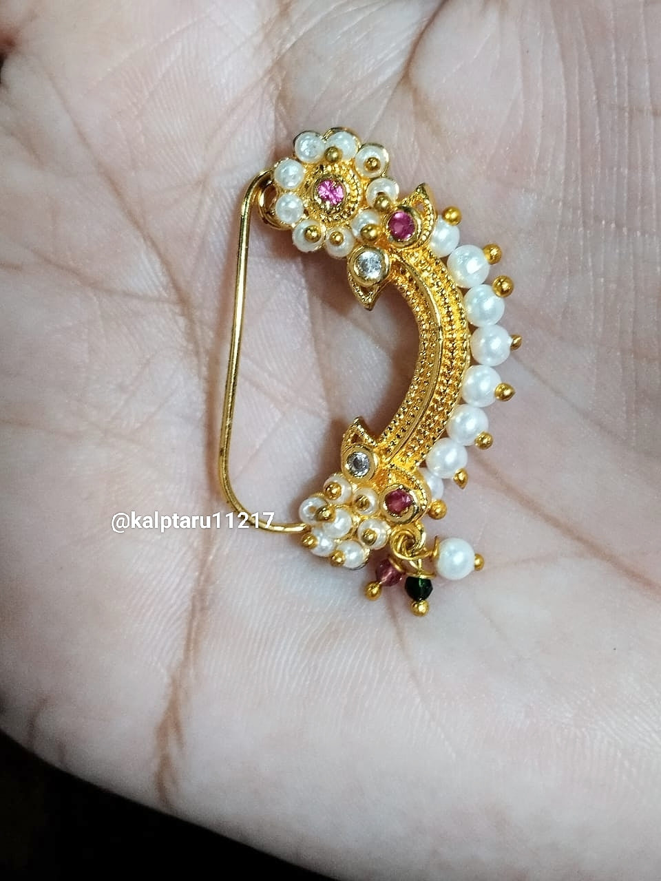 Goldplated Pearl Nath