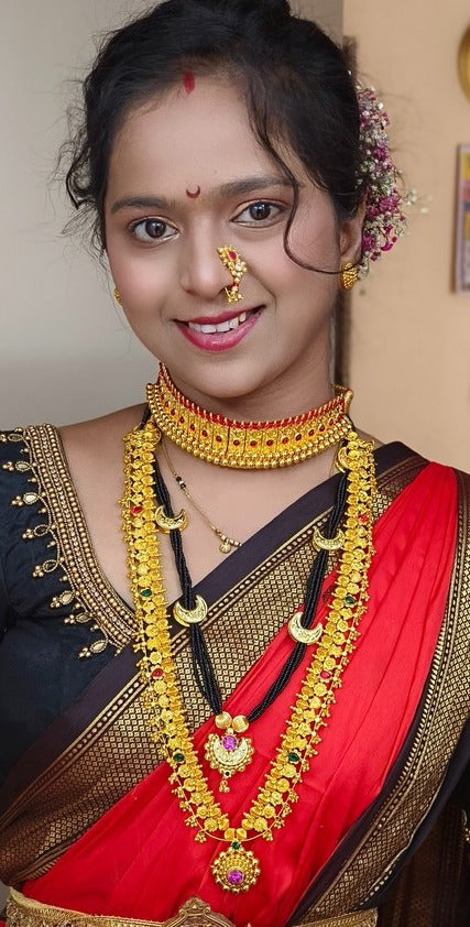 Kolhapuri Saaj in gold|Traditional Maharashtrian Jewellery-Kalptaru11217