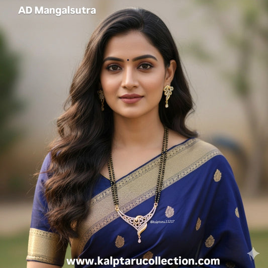 Elegant 30 Inch Micro Gold Plated AD Mangalsutra for Daily Wear, Party & Gifting at Kalptaru Collection
