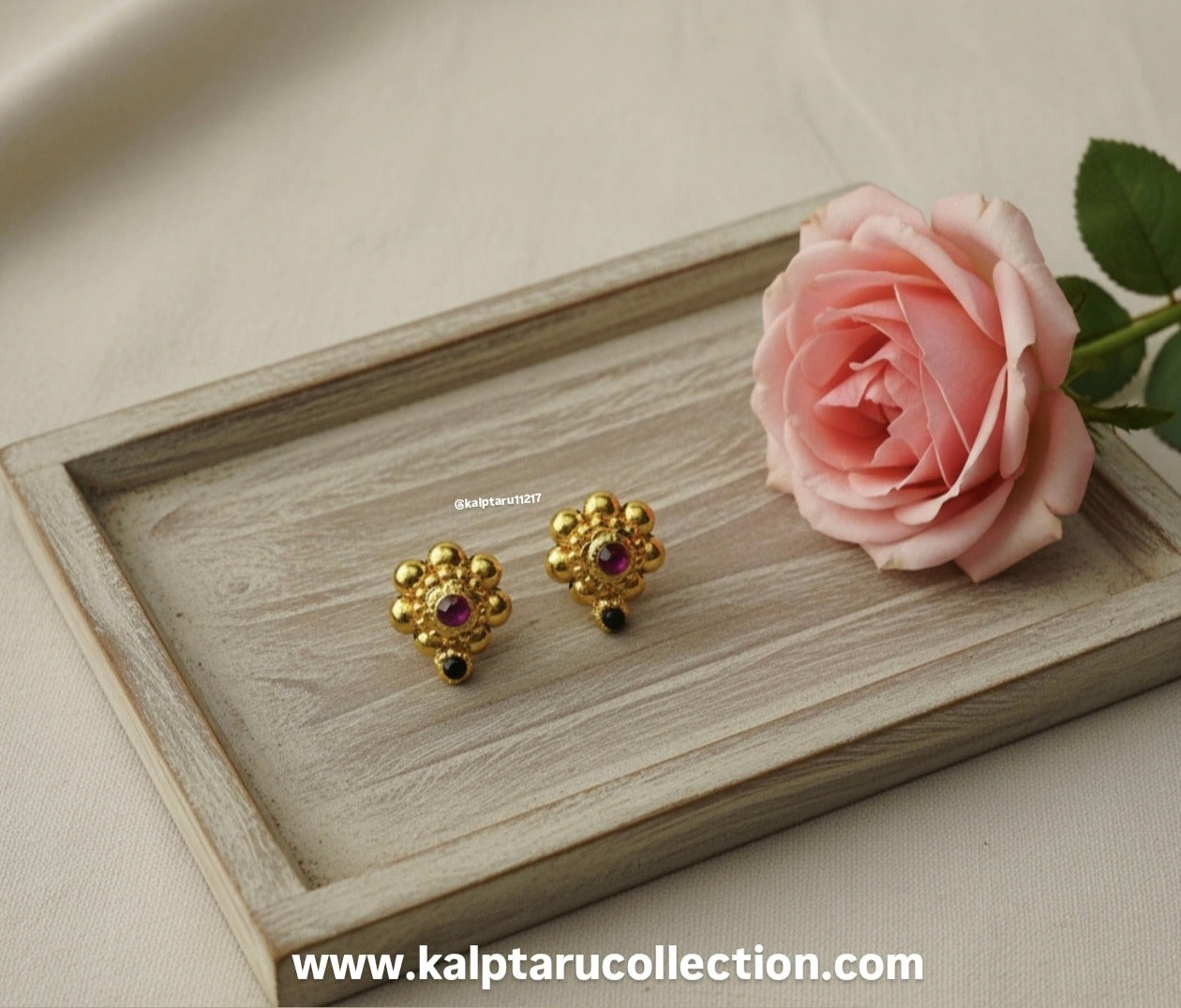 Goldplated studs | Kalptaru Collection | kalptaru11217