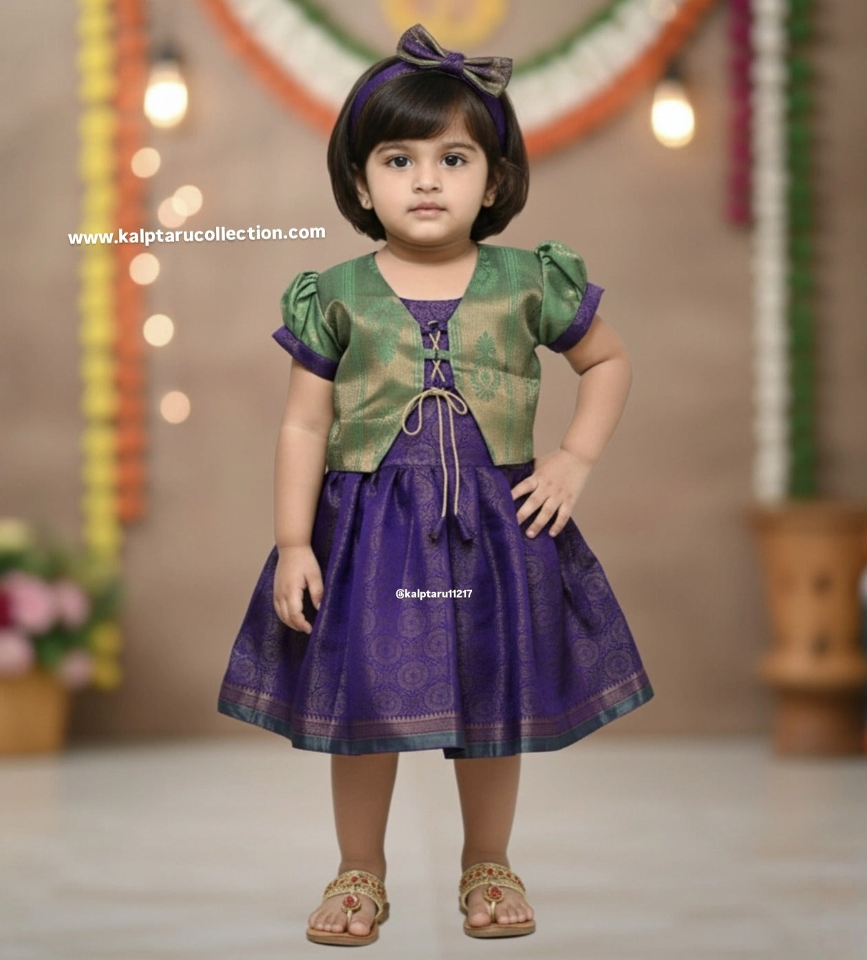Kalptaru Collection kids traditional lehenga choli for festive occasions.