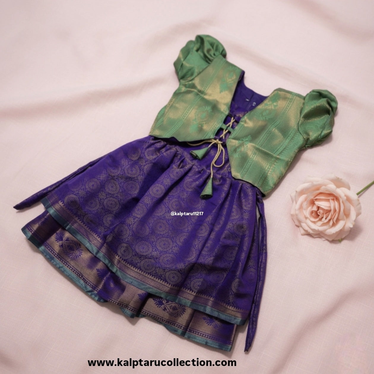 Designer purple lehenga choli with green blouse for girls | Kalptaru Collection