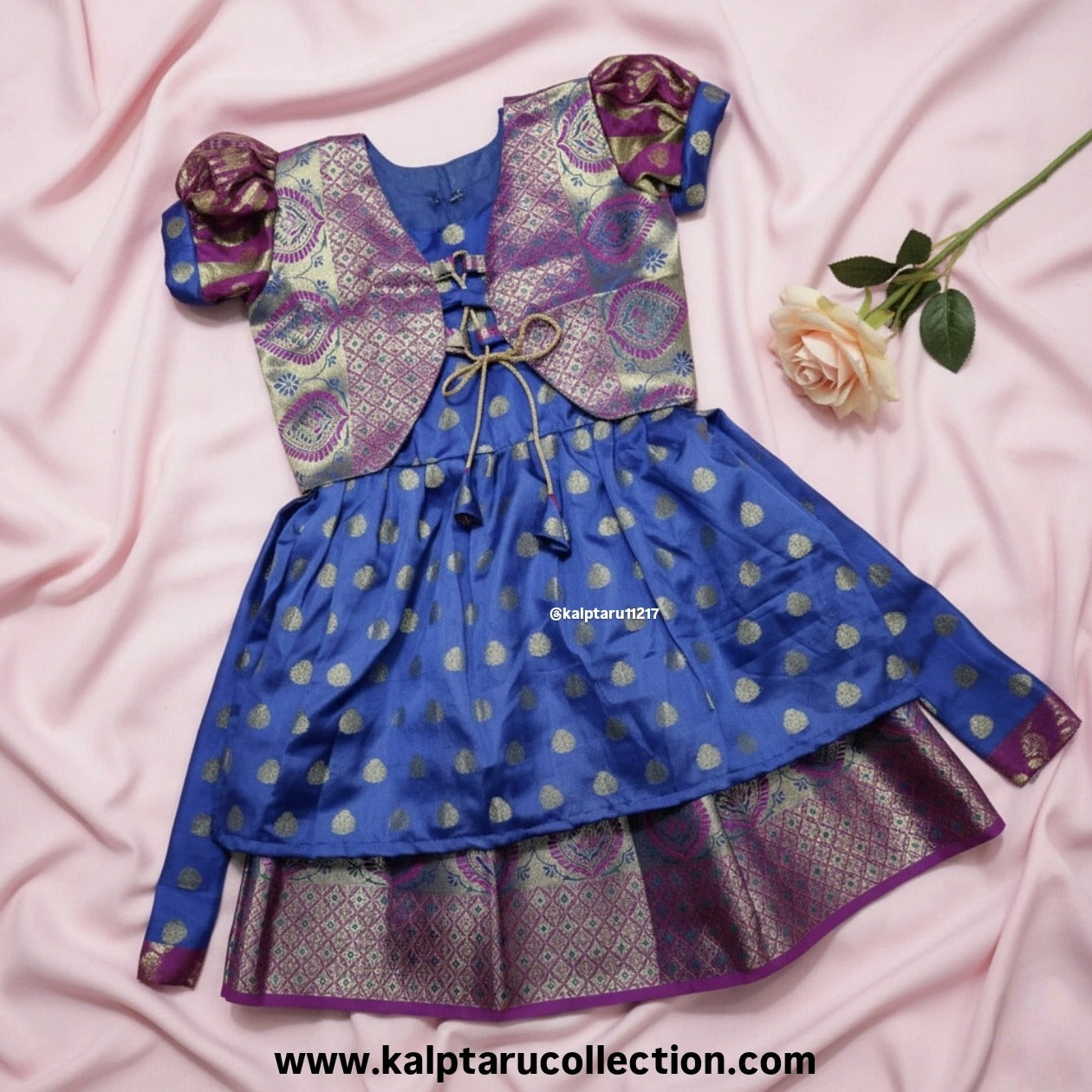 Kalptaru Collection kids festive lehenga choli blue ethnic wear