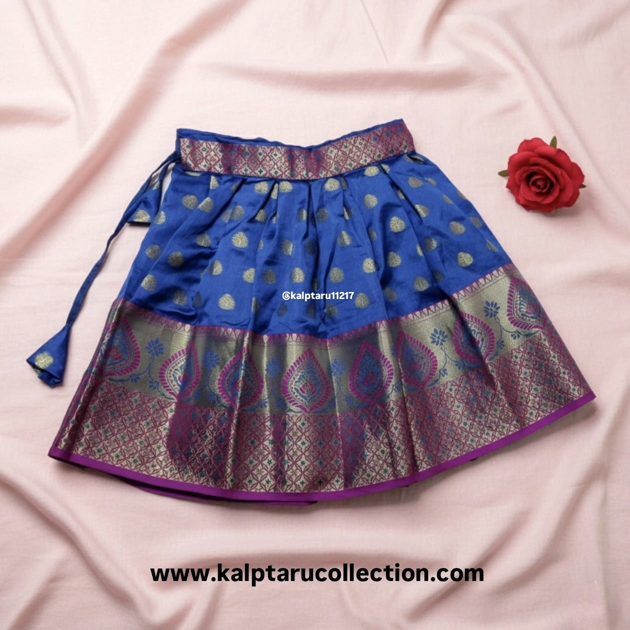 Kalptaru Collection blue skirt top for baby girl festive occasion