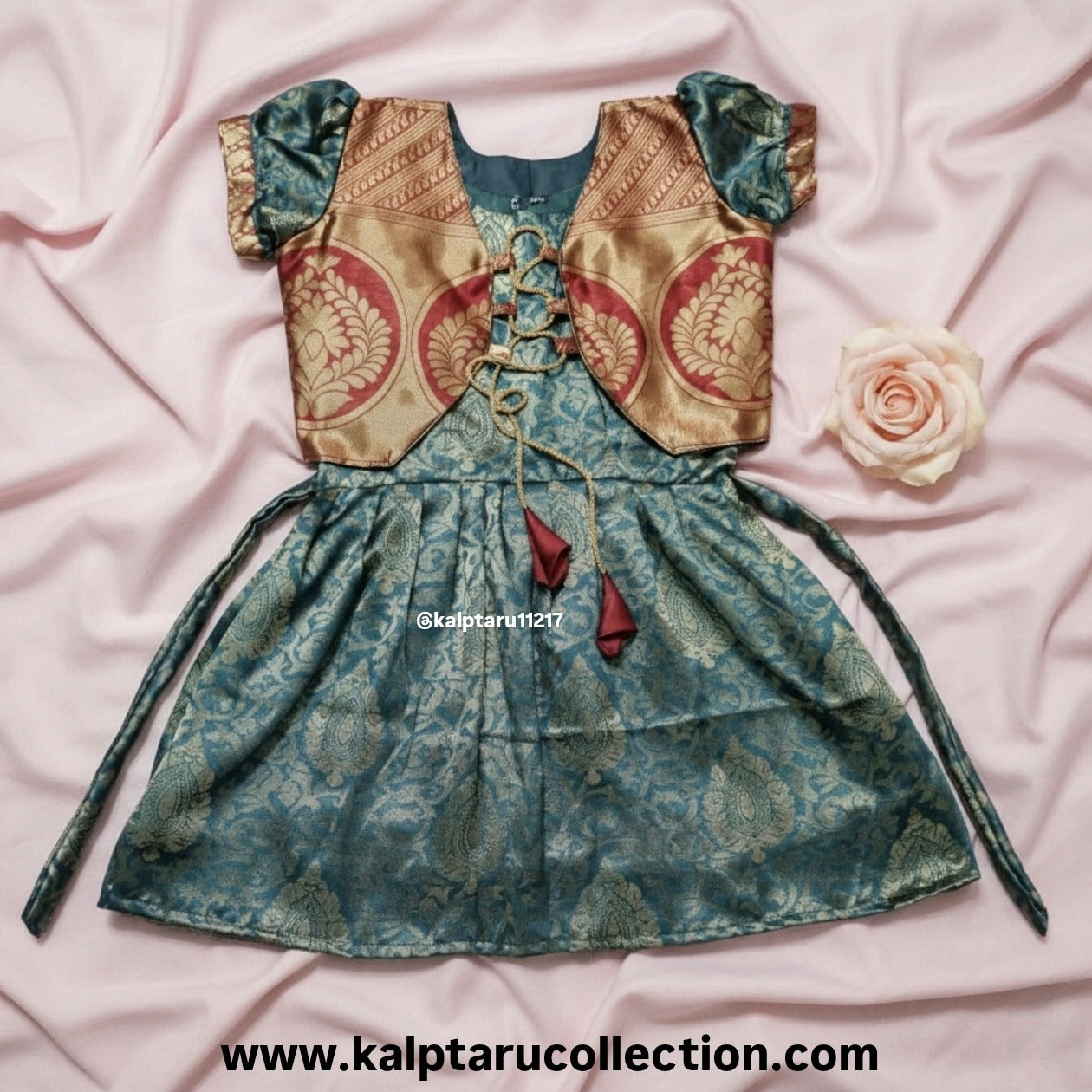 Kalptaru Collection baby girl parkar polka traditional dress