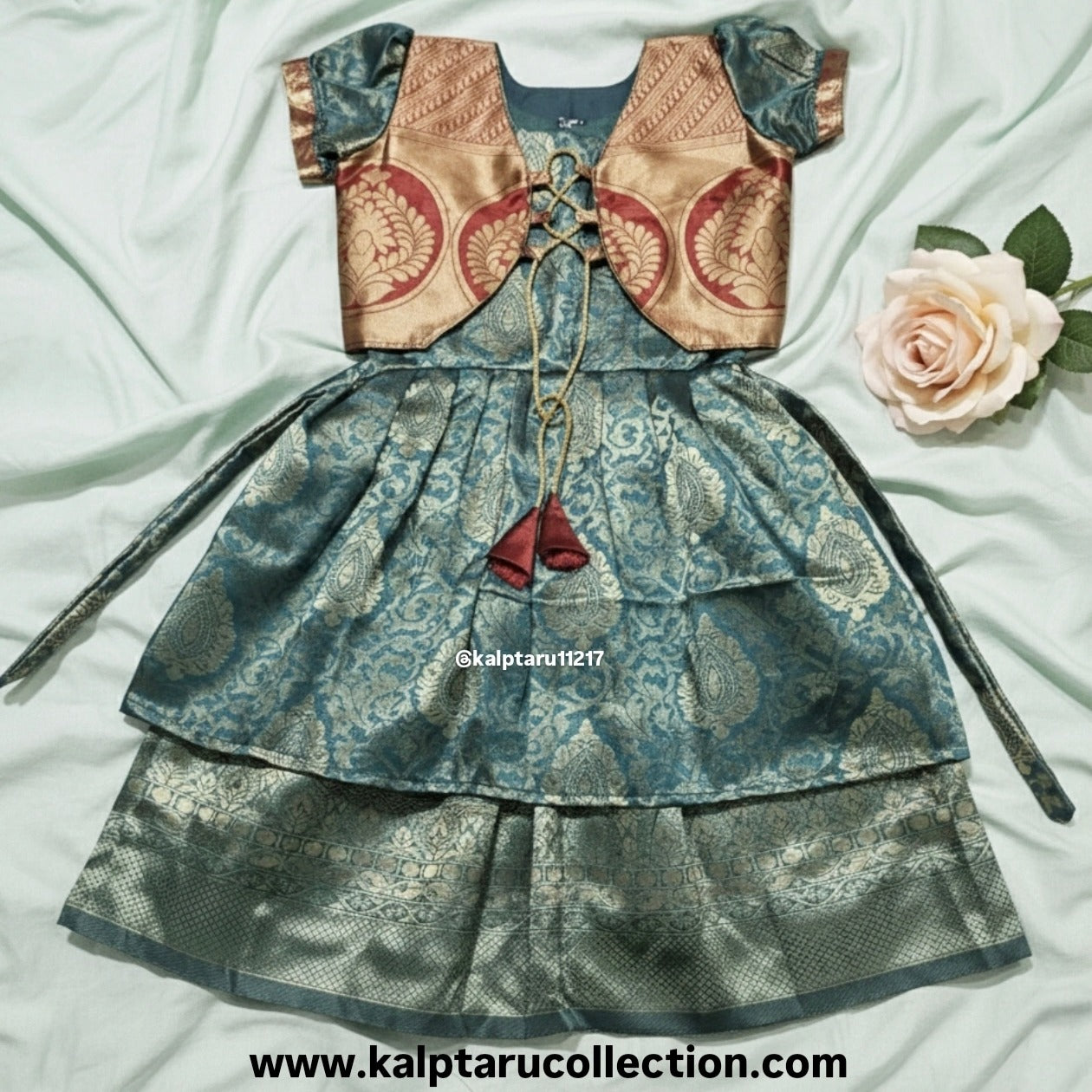 Kalptaru Collection kids wedding lehenga choli silk fabric