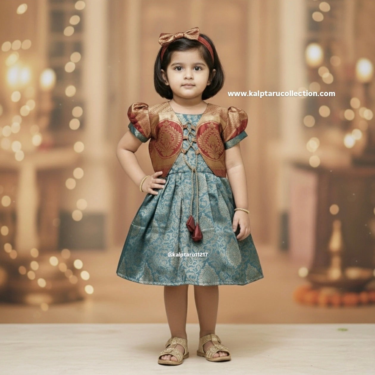 Kalptaru Collection ethnic skirt top for baby girls for festival wear