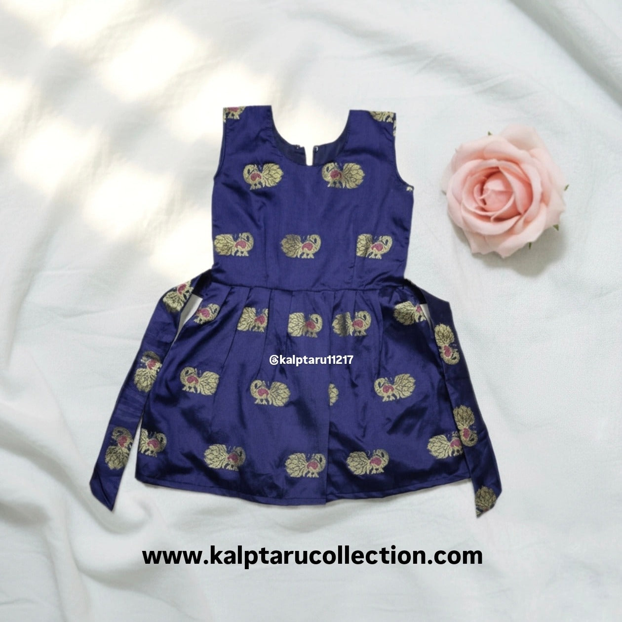 Girls festive wear silk parkar polka style outfit for weddings | Kalptaru Collection