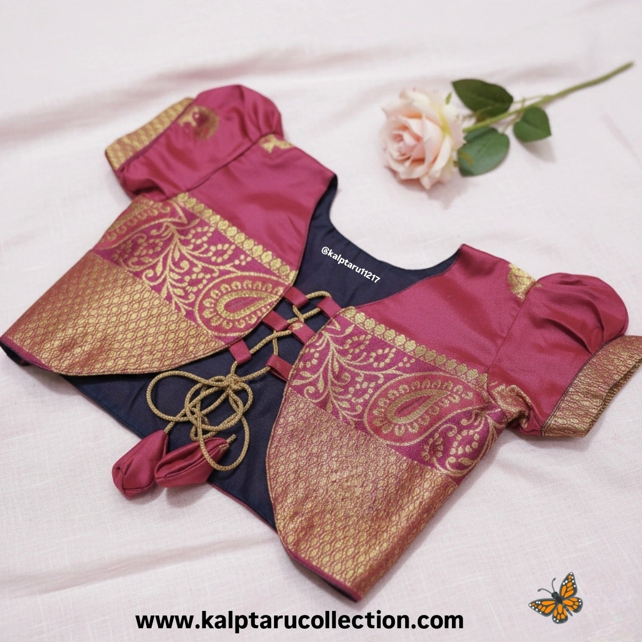 Kalptaru Collection girls silk skirt top for festive occasions and family functions