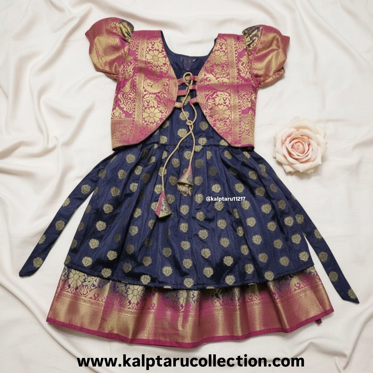 Ethnic wedding wear parkar polka dress for girls Kalptaru Collection