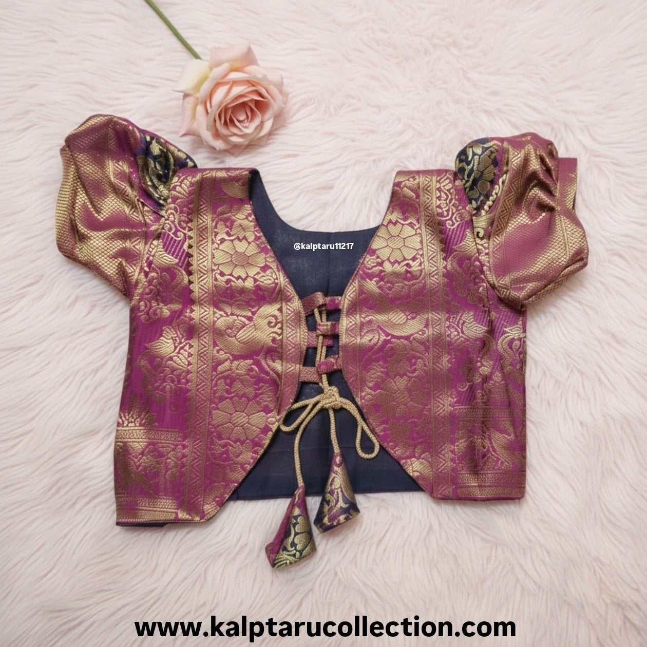 Kids ethnic festival wear navy blue skirt top Kalptaru Collection