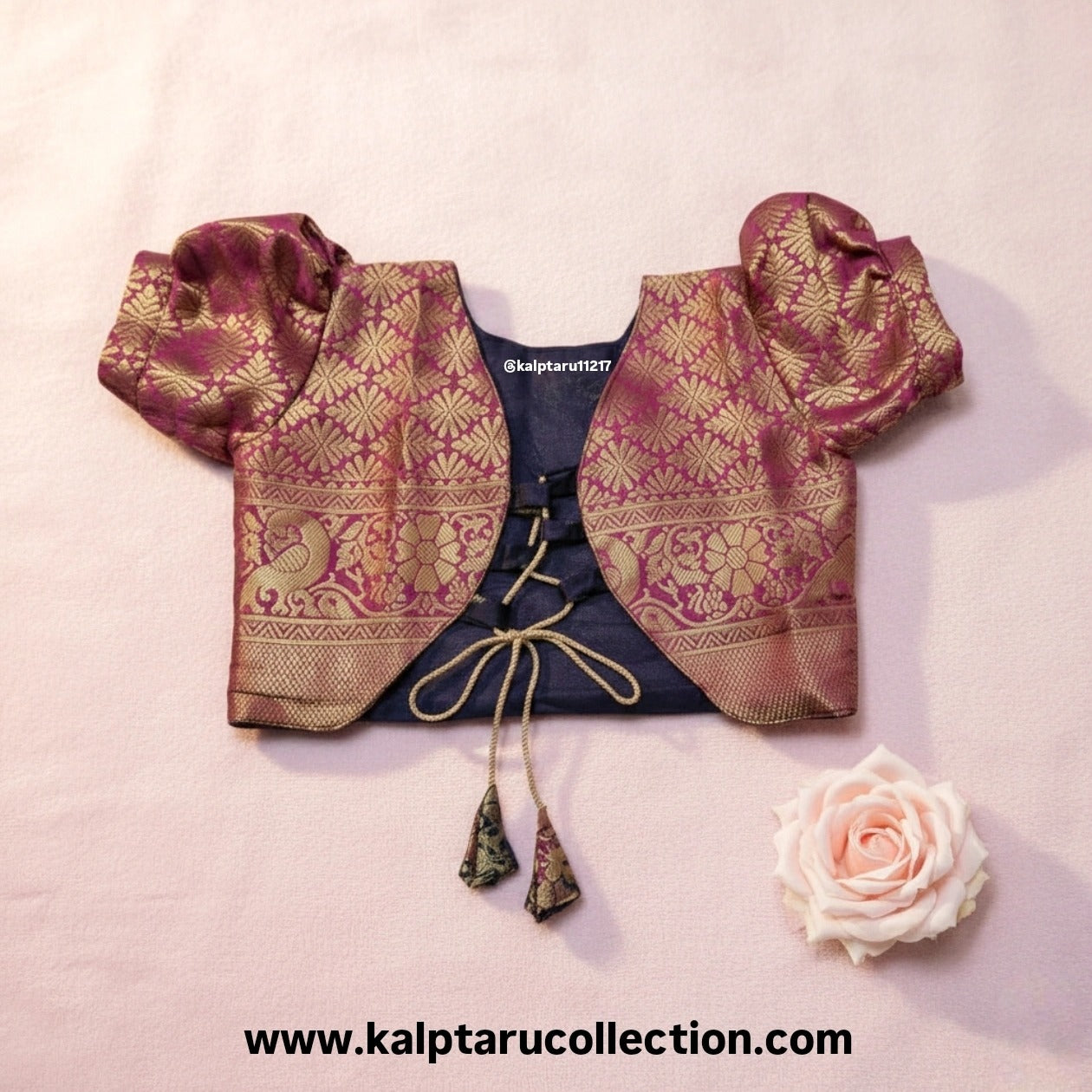 Parkar polka pihu navy blue dress