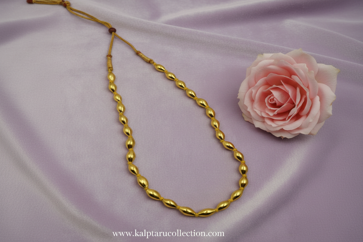 Traditional gold finish bead mala bormala by Kalptaru Collection 