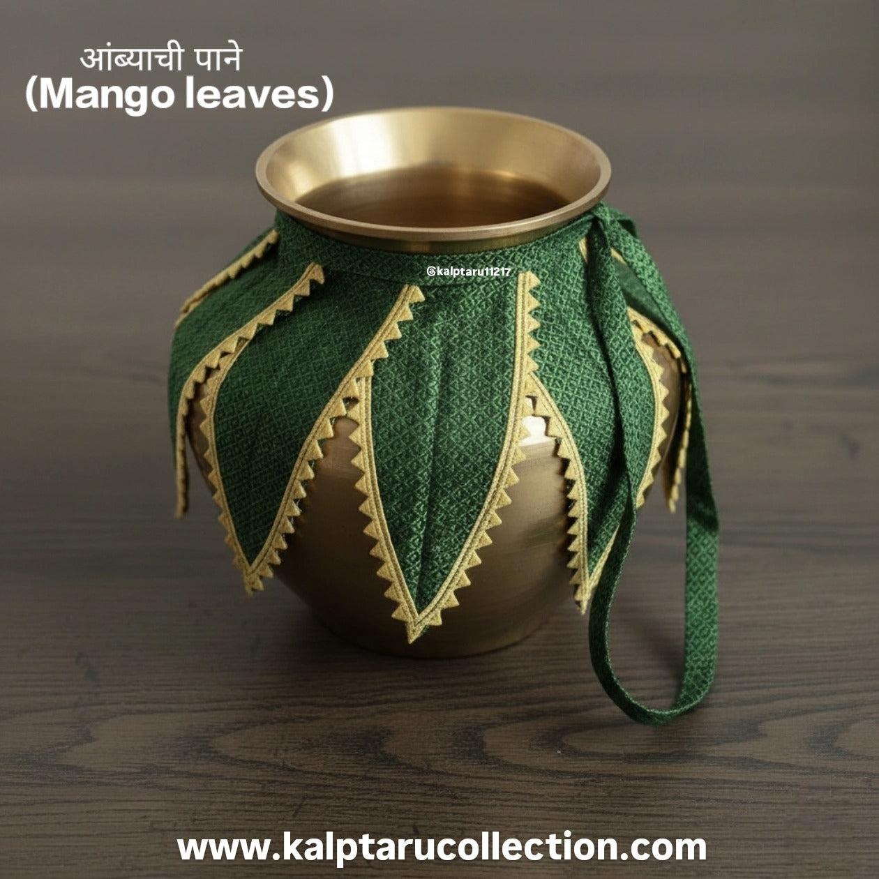 Traditional reusable fabric mango leaves online for mandir pooja decoration and festivals at Kalptaru Collection