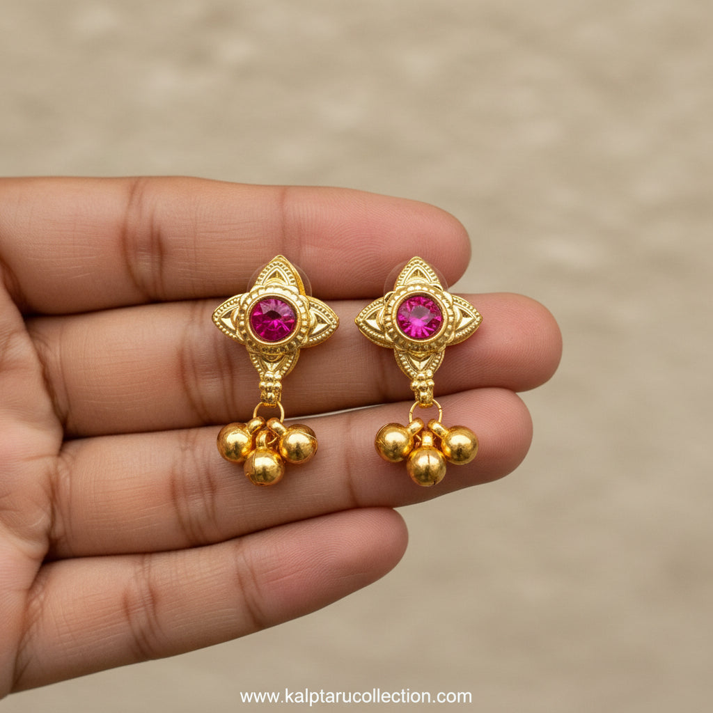 Designer Belpan stud earrings for women at Kalptaru Collection