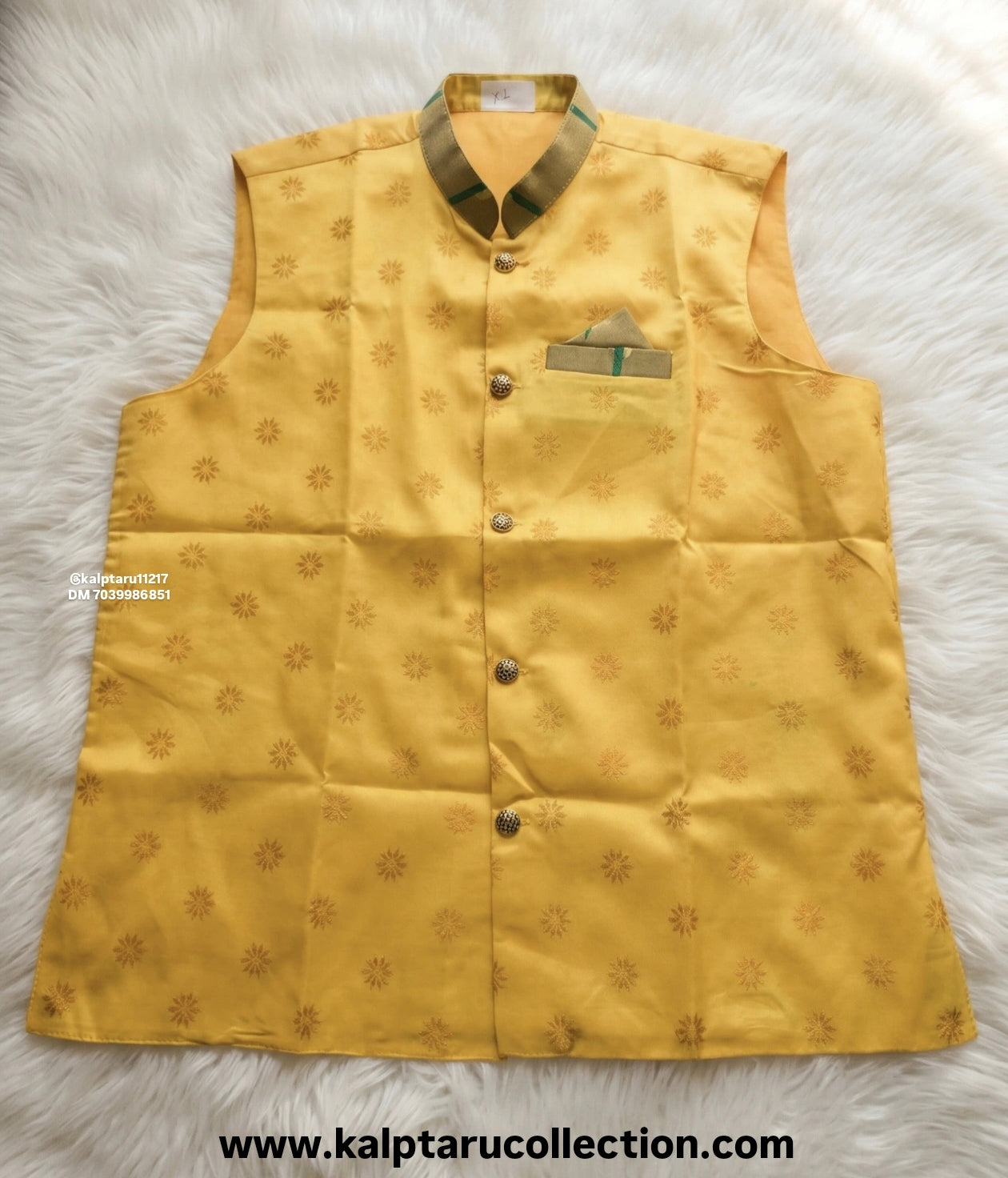 Buy Online traditional paithani matching jacket for man-husband-father for ethnic wear by Kalptaru Collection