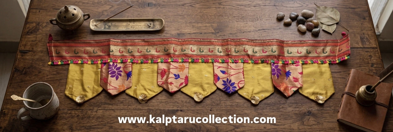 traditional maharashtrian paithani toran for main door Kalptaru Collection