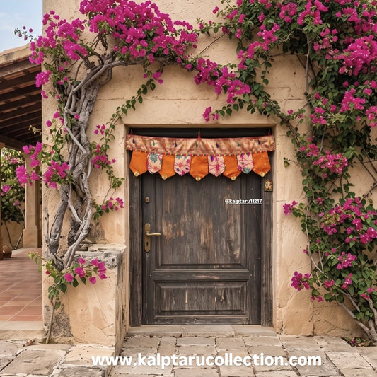orange-paithani-door-toran-bandhanwar-Kalptaru Collection