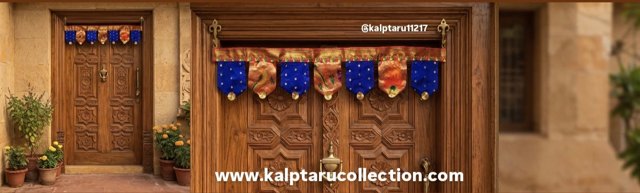 traditional Indian door hanging paithani toran-bandhanwar online Kalptaru Collection
